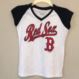 Boston Red Sox Girls Baseball Tee Shirt.